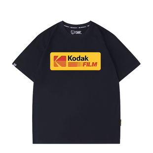 柯达联名t恤纯棉衣服Kodak黑白胶卷摄影师单反相机发烧友胶卷短袖