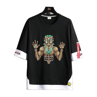 沙盒STEAM游戏泰拉瑞亚Terraria周边短袖T恤男女上衣夏季纯棉衣服