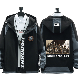 使命召唤141特遣队普莱斯幽灵肥皂游戏周边衣服连帽夹克男女外套