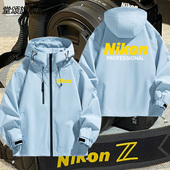 尼康相机nikon连帽卫衣外套衣服fm2单反胶片摄影摄像师工作服秋冬