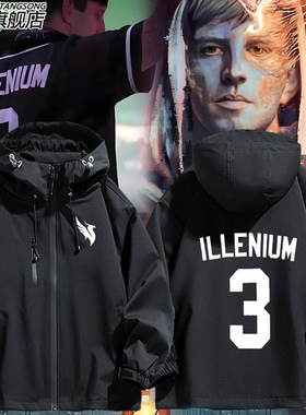 DJ凤凰之子 ILLENIUM PRISM SCOOP周边冲锋衣外套男女休闲上衣服