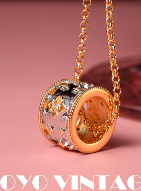 复古轻奢法式中古个性项链锁骨链