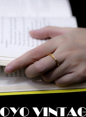 手工ins风复古轻奢高级感戒指