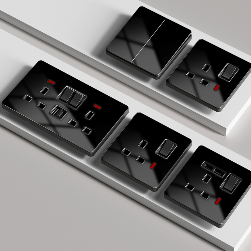 香港澳版插座13a英式带USB电灯制