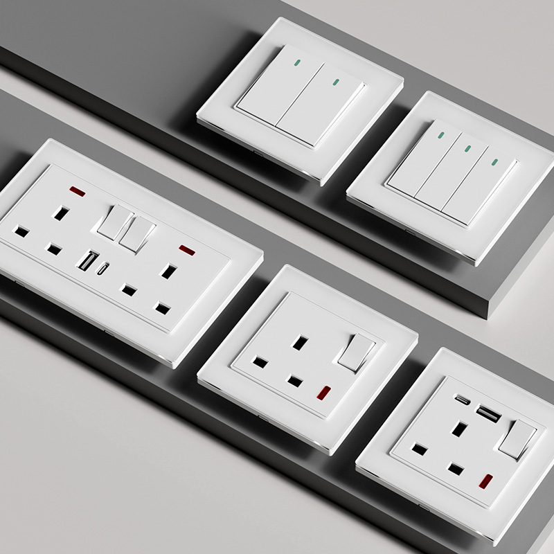 港澳版英式13A插座带USB快充开关