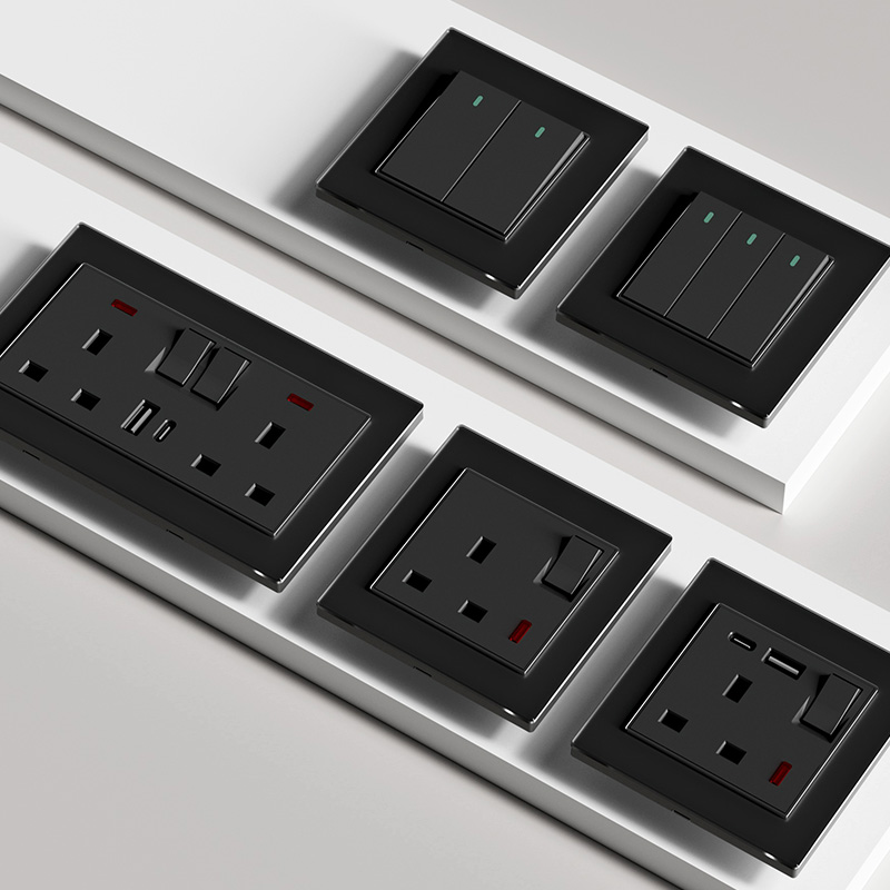 港澳版英式13a插座带USB快充开关