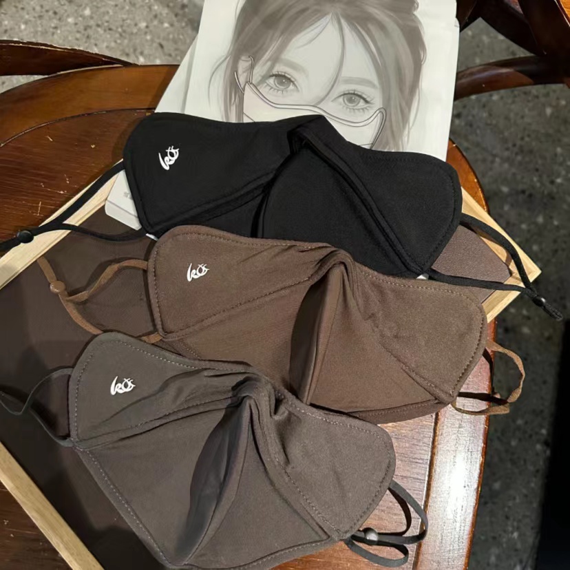 2025秋季新款5D立体磨绒防风护脸保暖口罩女洋气显瘦V脸网红同款