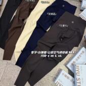 爆款 超火弹力秋季 哑光裸感瑜伽裤 外穿女款 季 后腰字母裤 予2025新款