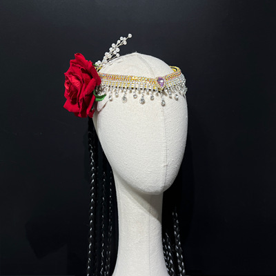 新疆舞蹈你的天上有没有月亮头饰