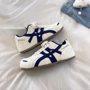 增高透气百搭便休运动皮面板新鞋 爆德训鞋 内款 轻款 女20闲25年秋季