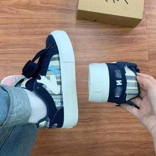 学生运动面鞋 原2休闲板鞋 新款 女205创秋季 子 厚包底增高小白鞋