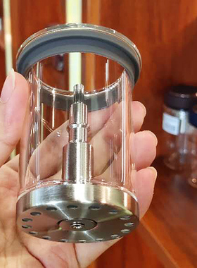 万象新款茶水分离玻璃杯茶漏杯盖双层盖子杯身配件