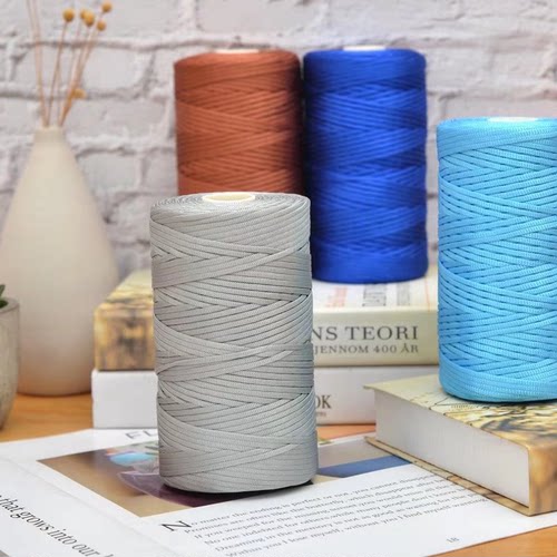 新款丝光棉麻亮丝扁带线