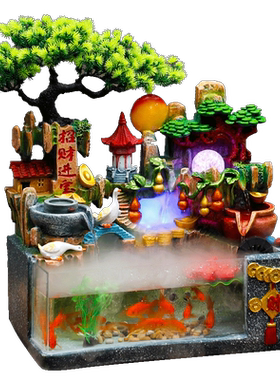 康帕诗树脂景观养鱼新中式