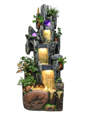 喷泉假山流水康帕诗瀑布