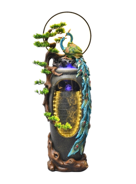 生财假山电视柜大气风流水摆件