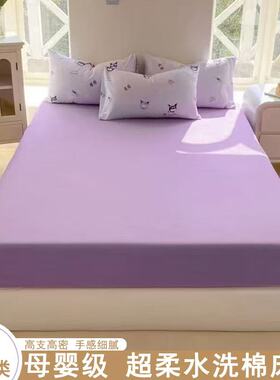 A超柔床笠单件水洗棉床罩席梦思床垫保护罩防尘罩单品床笠LI