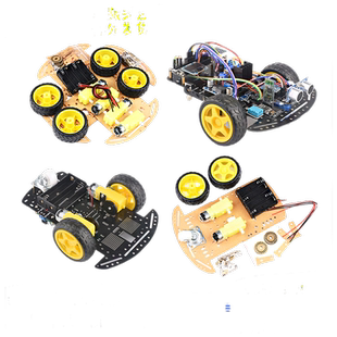 智能小车底盘51单片机diy套件蓝牙寻迹避障机器人二/四驱车2轮胎