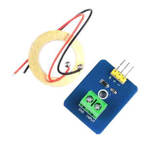 Zave 模拟压电陶瓷振动传感器 压电电子积木单机片模块 DIY制作