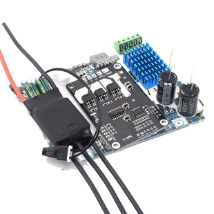 BLDC三相直流无刷无霍尔电机控制器 PWM无刷马达电调 驱动板 PLC