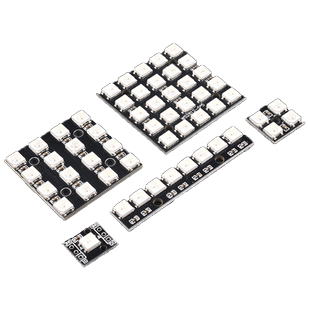 WS2812 5050 RGB LED内置全彩驱动幻彩灯开发板模块 方形LED灯