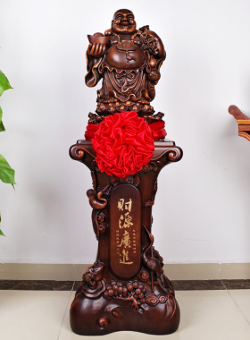 招财带底座落地大堂供奉弥勒佛