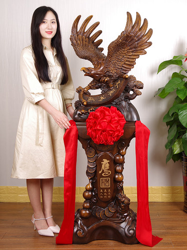 大展宏图老鹰落地摆件大号 办公室公司前台招财装饰乔迁开业礼品