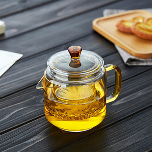 玻璃泡茶壶耐高温加厚煮茶壶防烫茶水分离泡茶器大容量花茶神奇