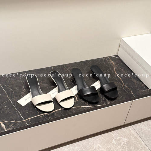 26FW小跟一字带外穿凉拖女