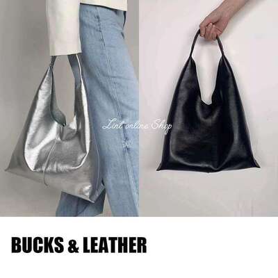 折扣bucks & leather 牛皮单肩托特女包大空间单肩手提包