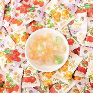 WoWo喔喔水果味夹心硬糖结婚婚庆喜糖果好寓意包装 年货小零食批发