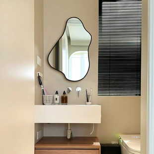 造型化妆镜ins简约酒店民宿卫生间镜子装饰异形艺术浴室镜现代镜