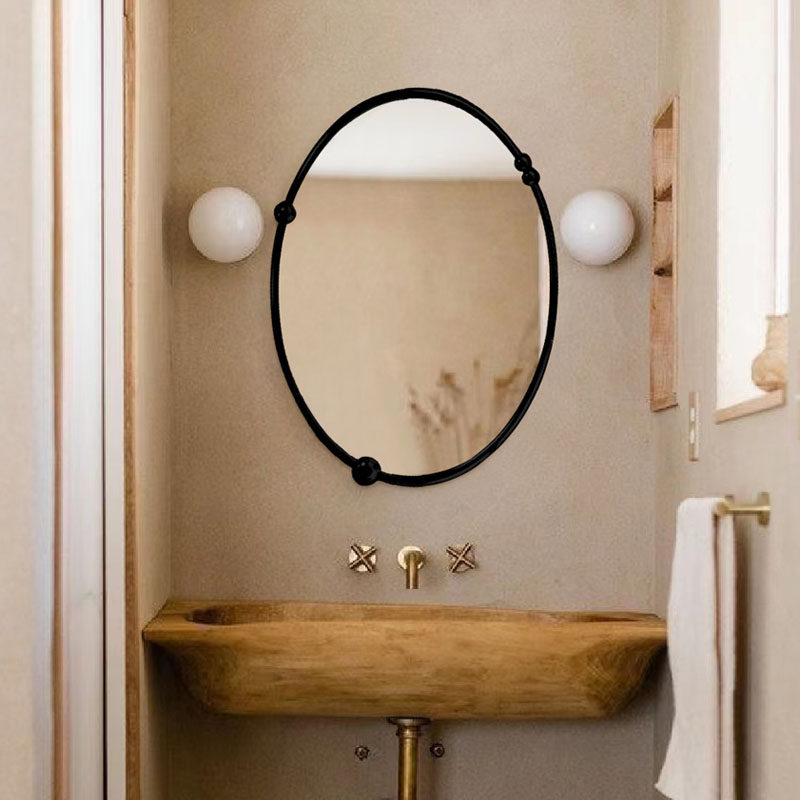 浴室镜智能led触摸屏北欧简约装饰镜不规则异形梳妆镜子卧室ins风,住宅家具,化妆镜,淘宝优惠券,粉丝福利购,淘宝优惠卷