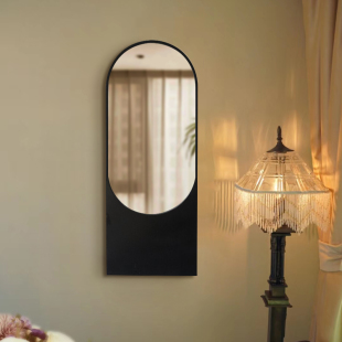 ins现代简约不规则穿衣镜异形墙面壁挂装 店全身镜子 饰镜创意服装