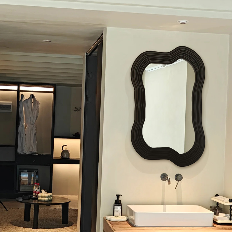 C2壁挂化妆镜不规则智能灯镜直销