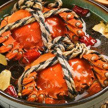 老吴家秘制熟醉蟹5只装全母蟹满黄花雕大闸蟹罐装即食无锡太湖蟹