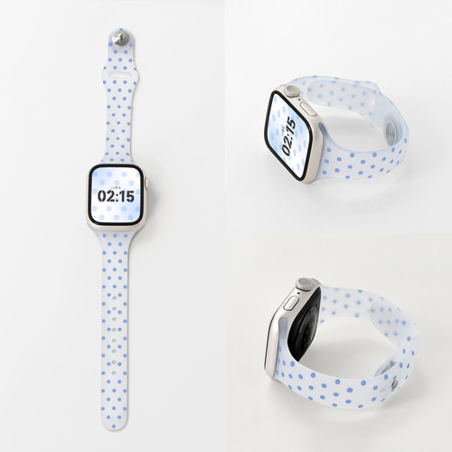适用iWatch果冻波点软硅胶细表带