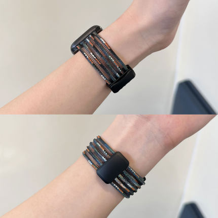 适用applewatchs10尼龙磁吸扣双节表带iwatch9/8/7/6/5/se创意新款透气回环表带苹果手表S11运动表带男女小众