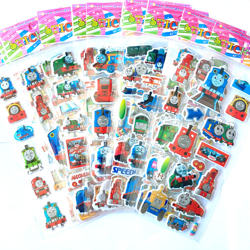托马斯小火车儿童动画卡通贴画泡泡粘贴纸Thomas and Friends包邮