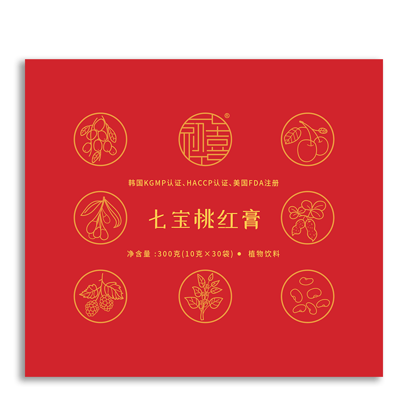 初喜七宝桃红膏女性食养300g天然萃取草本浓缩