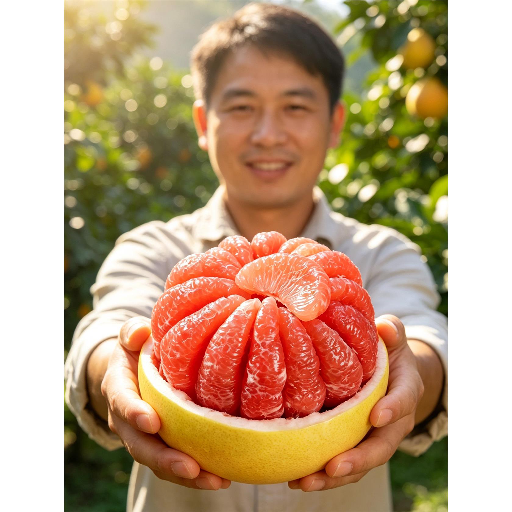 正宗平和红心柚福建柚子