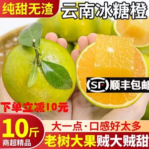 正宗麻阳冰糖橙10斤橙子湖南冰糖柑小甜橙当季手剥橙新鲜水果整箱