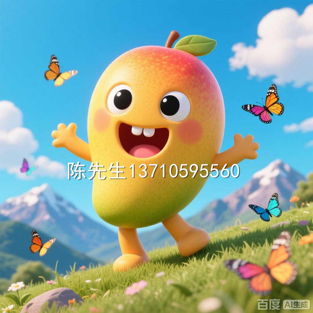 文旅IP美陈定制芒果卡通公仔雕塑户外玻璃钢大型梨子橙子娃娃雕像