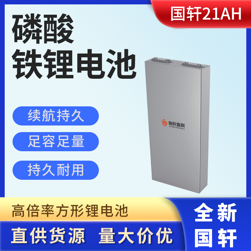 国轩磷酸铁锂3.2v21ah电动车电池动力电芯储能新品外送