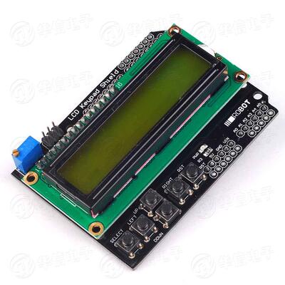 LCD1602字符液晶屏输入输出扩展板LCD显示屏Keypad Shield