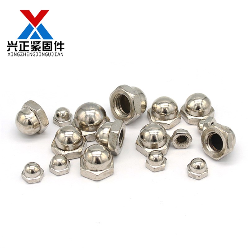 镀镍盖型螺母圆球头螺帽盖形螺s丝帽盖母遮丑帽M4M5M6M8M10M12-m2