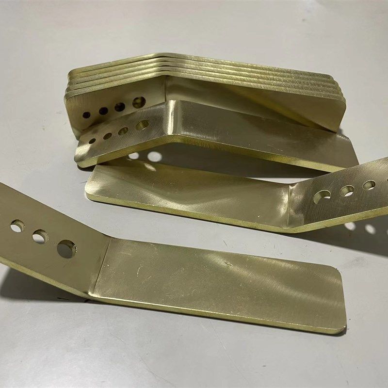 非标铜配件铜加工铜钣金折弯激光切割铜地排铜丝刷订制