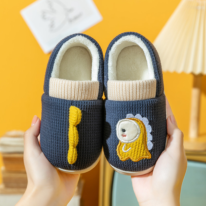 包跟儿童棉鞋卡通冬季