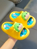 Детские слайдеры, летние мультяшные милые нескользящие тапочки для мальчиков