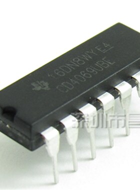 CD4069 CD4069UBE 六反相器 直插 DIP14V 国产 4069